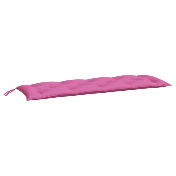 Almofadões p/ banco de jardim 2 pcs 150x50x7 cm tecido rosa M 4