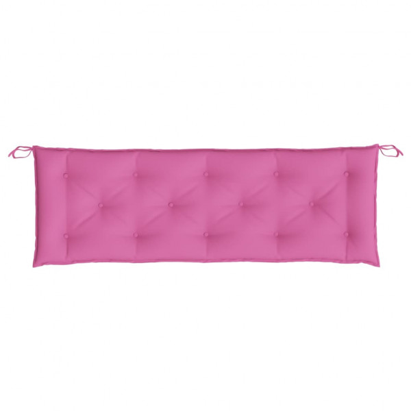 Almofadões p/ banco de jardim 2 pcs 150x50x7 cm tecido rosa M 5