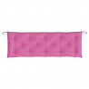 Cojines para banco de jardín 2 uds tela rosa 150x50x7 cm 5
