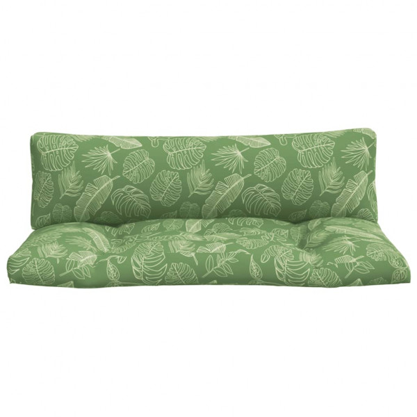 Almofadões p/ móveis paletes 2 pcs tecido oxford padrão folhas M 4