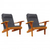 Cojines para silla Adirondack 2 uds tela Oxford gris antracita 4
