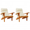 Almofadões p/ cadeira adirondack 2 pcs tecido oxford cor creme 4
