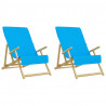 Toallas de playa 2 uds tela turquesa 400 g/m² 60x135 cm 3