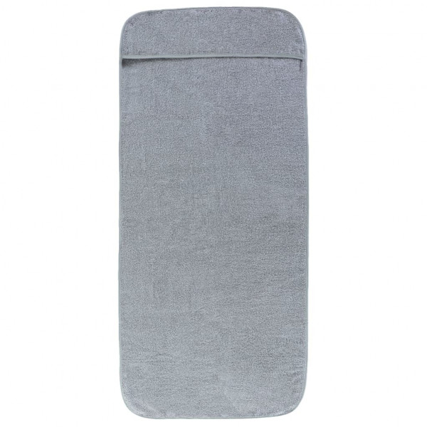Toallas de playa 2 uds tela gris 400 g/m² 75x200 cm M 4