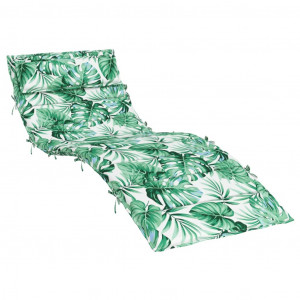 Almofadão p/ espreguiçadeira 180x60x4 cm tecido oxford folhas H