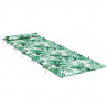 Cojín de tumbona de tela Oxford estampado de hojas 180x60x3 cm 4
