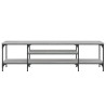 Mueble TV hierro y madera contrachapada gris Sonoma 161x35x45cm 5