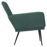 Sillón de terciopelo verde oscuro 62x79x79 cm 4