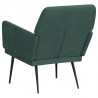 Sillón de terciopelo verde oscuro 62x79x79 cm 5