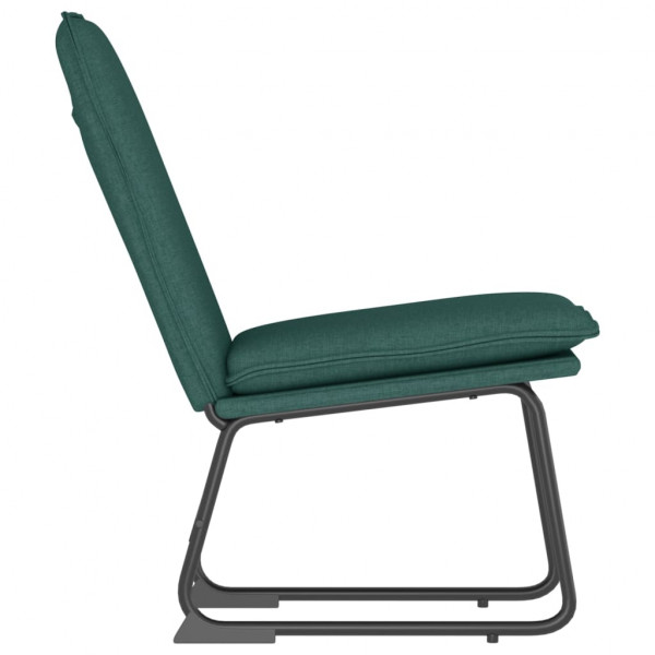 Sillón de relax tela verde oscuro 52x75x76 cm M 4