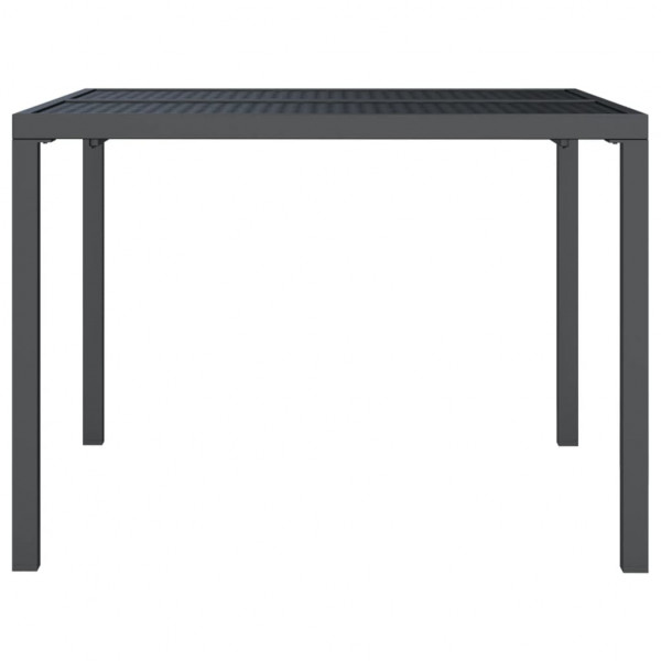 Mesa de jardim 100x100x72 cm aço antracite M 4