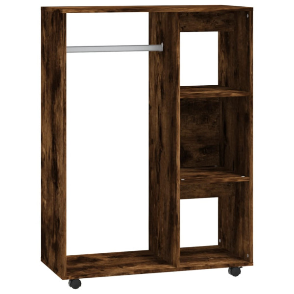 Armario madera contrachapada color roble ahumado 80x40x110 cm M 2