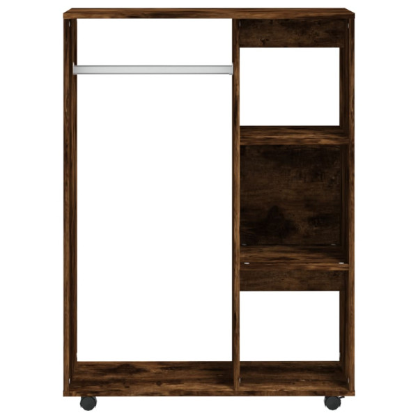 Armario madera contrachapada color roble ahumado 80x40x110 cm M 5