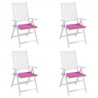 Almofadões p/ cadeira 4pcs 50x50x4cm tecido rosa 3