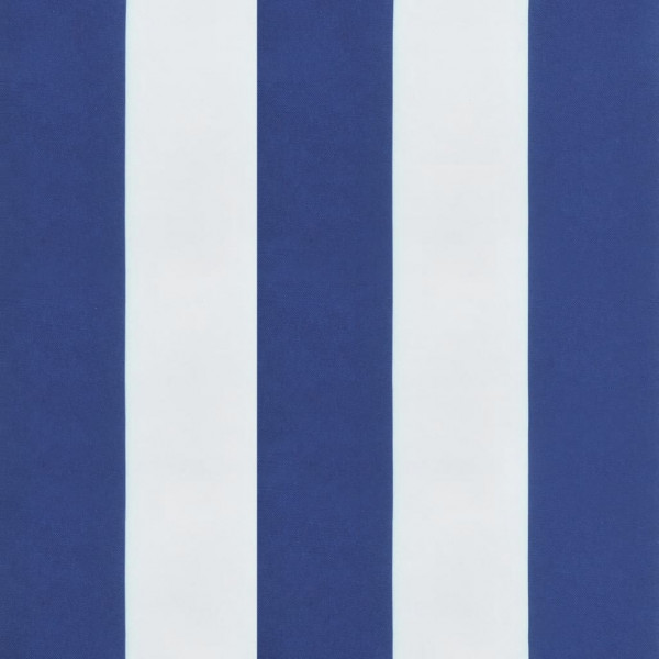Almofadão p/ banco jardim 150x50x4 cm tecido oxford azul/branco M 5