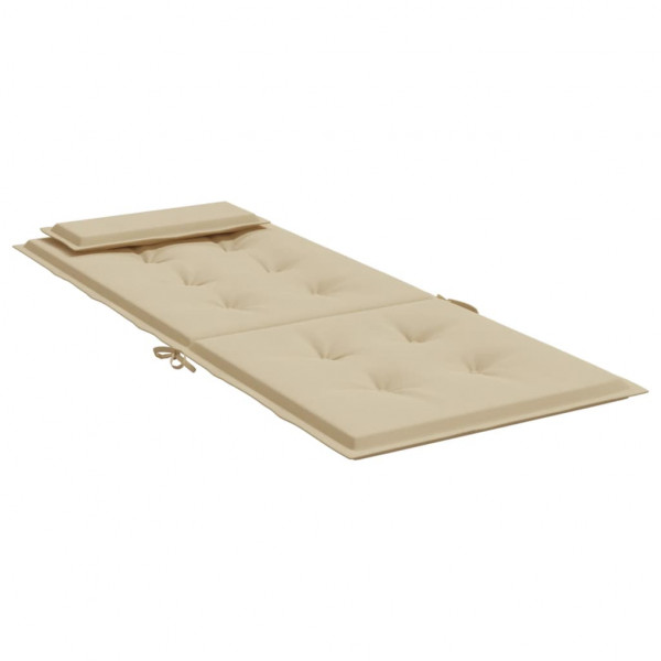 Cojines de silla con respaldo alto 6 uds tela Oxford beige M 5