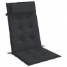 Cojines de silla con respaldo alto 6 uds tela Oxford negro 3