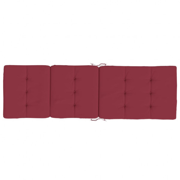 Almofadões p/ cadeira terraço 2pcs tecido oxford vermelho tinto M 5