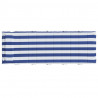 Cojín de tumbona tela Oxford a rayas azul y blanco 180x60x3 cm 5