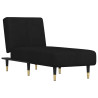 Chaise longue veludo preto 2