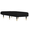 Chaise longue veludo preto 3