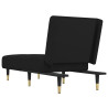 Chaise longue veludo preto 5