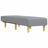 Chaise longue tecido cinzento-claro 3