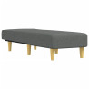 Chaise longue tecido cinzento-escuro 3