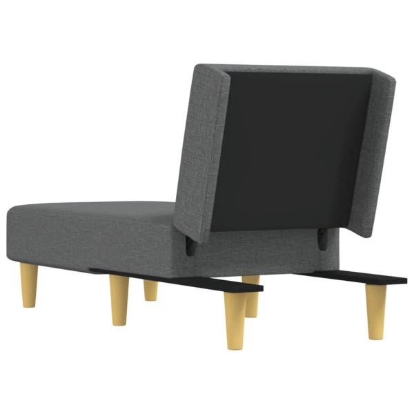 Chaise longue tecido cinzento-escuro M 5