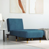 Chaise longue veludo azul 1