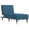 Chaise longue veludo azul 2