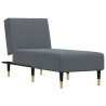 Chaise longue veludo cinzento-escuro 2