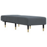 Chaise longue veludo cinzento-escuro 3