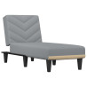 Chaise longue tecido cinzento-claro 2