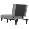 Chaise longue tecido cinzento-claro 5