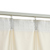 Cortinas blackout com ganchos 2 pcs 140x225 cm veludo cor creme 4