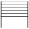 Cabeceira de cama 107 cm metal preto 4