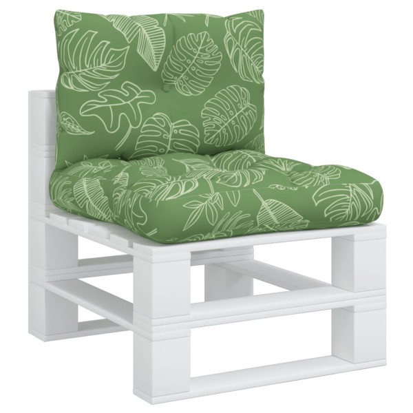 Almofadões p/ móveis paletes 2 pcs tecido oxford padrão folhas M 3