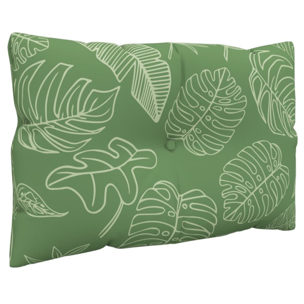 Cojines para palés 2 unidades tela Oxford estampado de hojas M 5