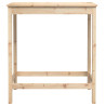 Mesa alta de bar madera maciza de pino 100x50x110 cm 5