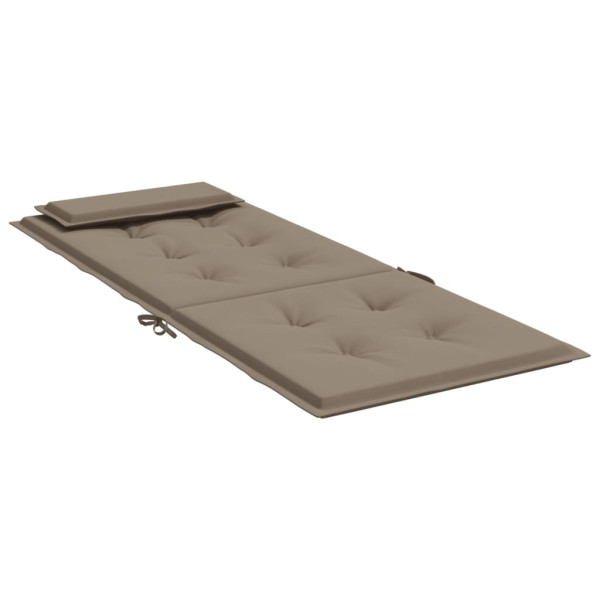 Cojines de silla con respaldo alto 2 uds tela Oxford gris taupe M 5