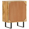Aparador con 2 puertas madera maciza de mango 55x35x70 cm 4