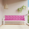 Almofadões p/ banco de jardim 2 pcs 200x50x7 cm tecido rosa 1