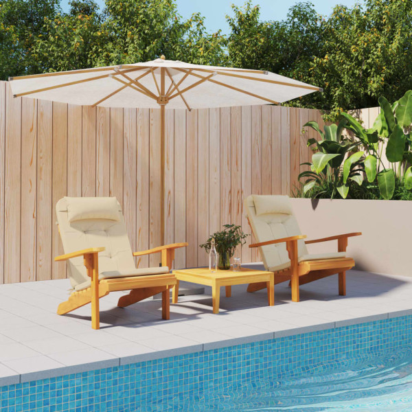 Cojines para silla Adirondack 2 uds tela Oxford beige D