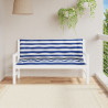 Cojines banco jardín 2 uds tela a rayas azul blanco 150x50x7 cm 1