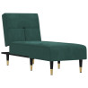 Chaise longue veludo verde-escuro 2