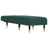 Chaise longue veludo verde-escuro 3