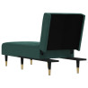 Chaise longue veludo verde-escuro 5