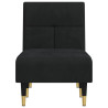 Chaise longue veludo preto 4