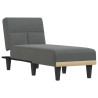 Chaise longue tecido cinzento-escuro 2